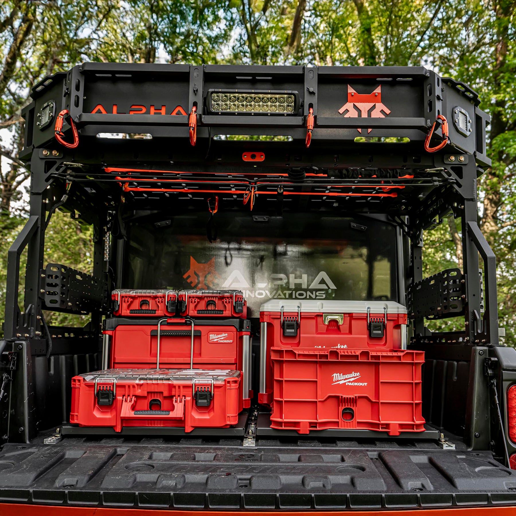 Alpha Can-Am Defender Full Bed Milwaukee Packout Mounting System