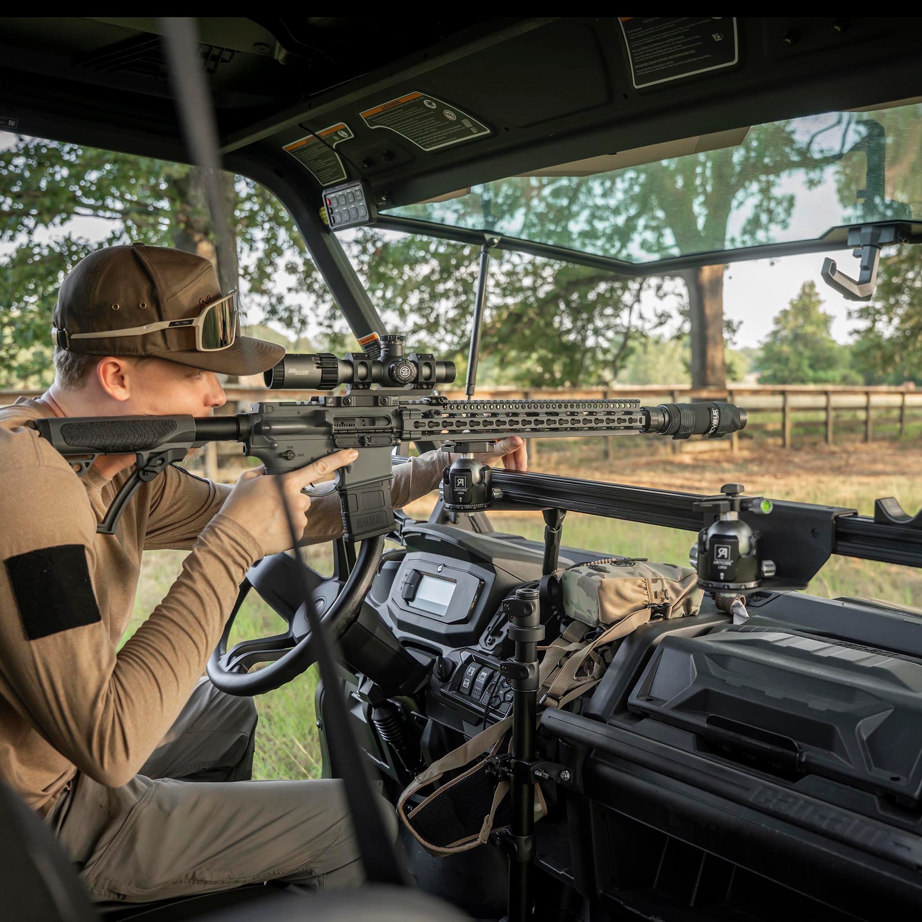 Shooting Rail 90° Ball Head Mount