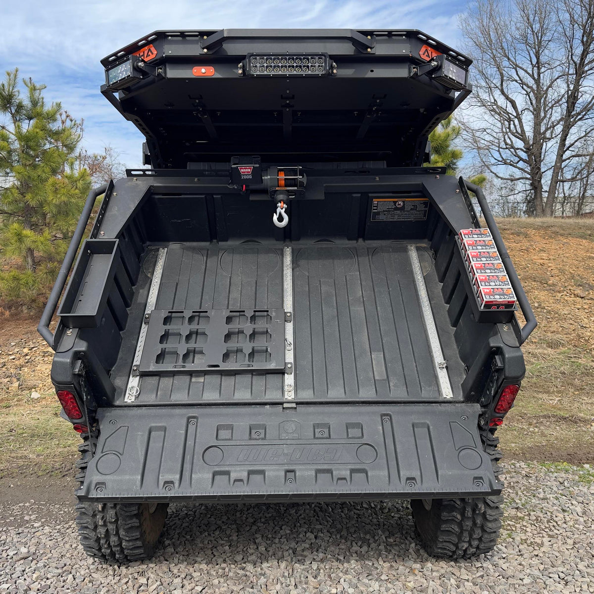Can Am Defender Bed Mounted Winch