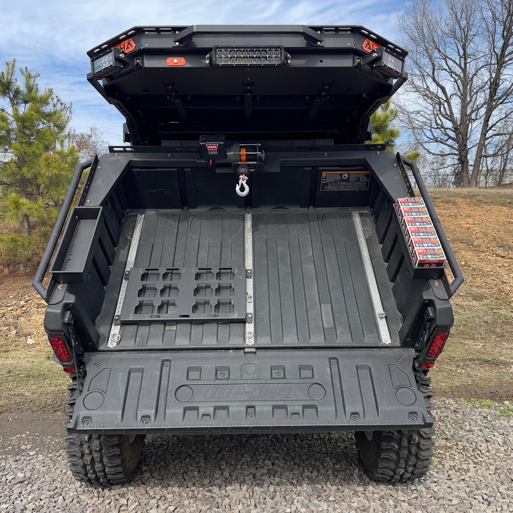 Can Am Defender Bed Mounted Winch