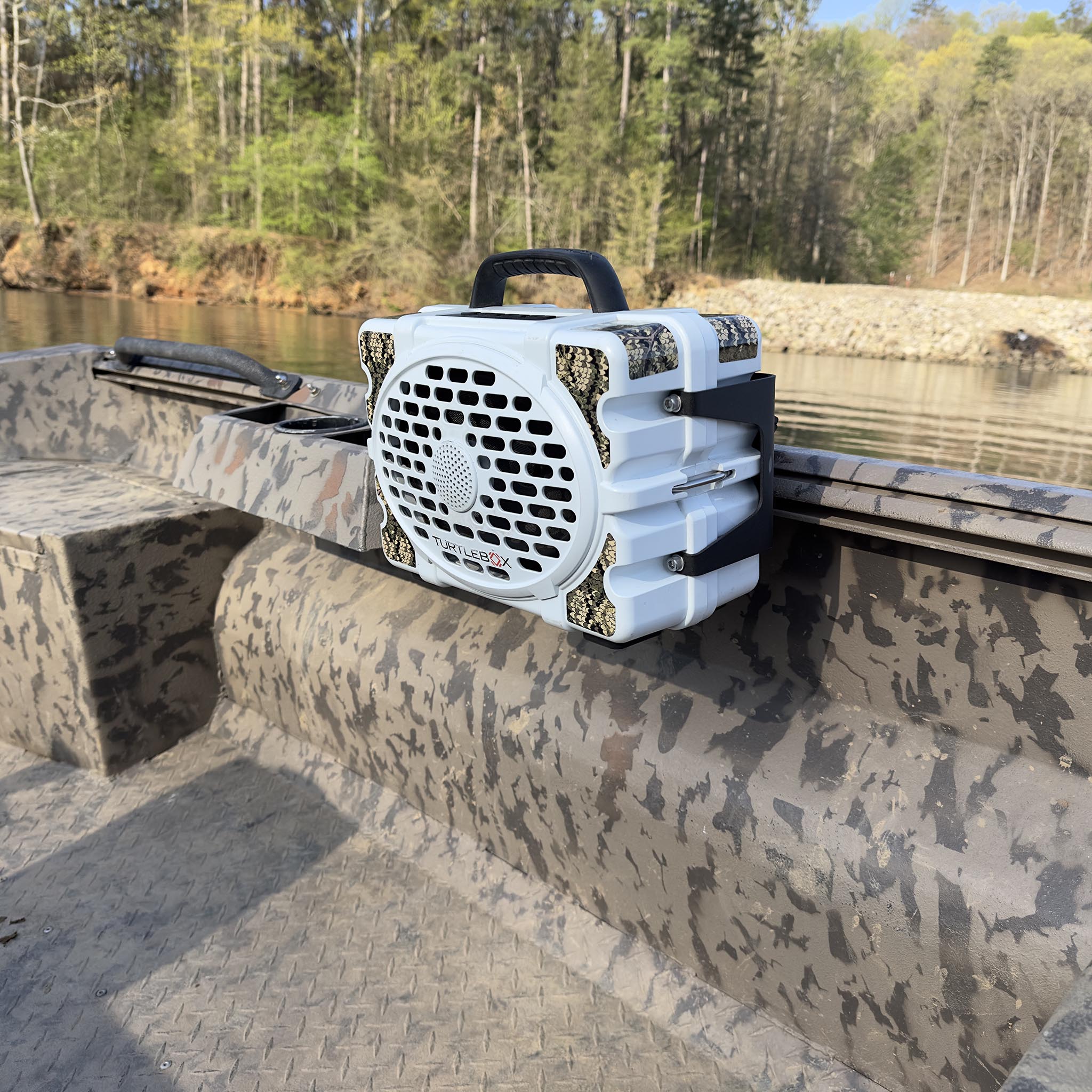 Turtlebox Ranger Boat Turtlebox T-Rail Boat Adapter for Adjustable Mounting Bracket